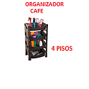 [ORGA-250] ORGANIZADOR RATAN 4 PISOS CAFE