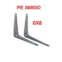 [PA6X8] PIE DE AMIGO (UN PAR) 6 X 8