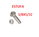 [PEES-002] PEES-3/8X5/32  PERNOS ESTUFA