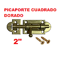 [PICAPORTE-016] PICAPORTE DORADO 2 1/2  CUADRADO