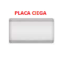 [PLACA-042] PLACA CIEGA PLATEADO AQUA MAVIJU