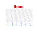 [POLI-051] POLICARBONATO TRANSP 8MM PLANCHA 11.98 X 2.1MT**