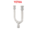 [SIFON-215] SIFON DOBLE  ACORDEON FLEX 11/2 BLANCO YETKA (125.802)