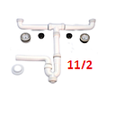 [SIFON-220] SIFON DOBLE PLASTICO 11/2 BLANCO YETKA (125.836)