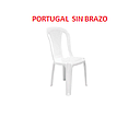 [SILLA-054] SILLA PORTUGAL BLANCA SIN BRAZO PICA