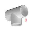 [TEE03PE] TEE PEGABLE 1"  LASCO