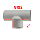 [TEE2G] TEE 50MM GRIS / PLOMO