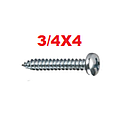 [TOAU-016] TOAU-3/4X4       TORNILLO AUTOROSCABLE