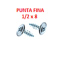 [TOGY-001] TOGY-1/2X8 ESTRUCTURA PUNTA FINA  GALVANIZADO (3001)