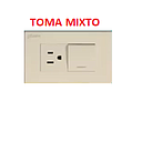 [TOMACO-600] TOMACO + INTERRUPTOR 125/250V MARFIL AQUA MAVIJU