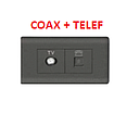 [TOMACO-850] TOMACO COAXIAL + TELEFONO NEGRO AQUA MAVIJU