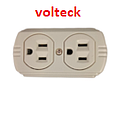 [TOME-012] TOMA SOBREPUESTO DOBLE POLA VOLTECK 127V15A BLEASTER (681784)