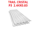 [TRASLU-064] TRASLUCIDO P3 CRISTAL 2.44 X 0.83 MTRS POLICARBONATO