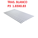 [TRASLU-102] TRASLUCIDO P3 BLANCO 1.83 X 0.83 MTRS POLICARBONATO