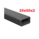 [TREC-048] TUB RECT 25X50X2MM / 2X1X2MM  -  (TR25X50X2)