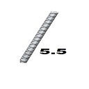 [V5.5C] VARILLAS DE  5.5 MM CORRUGADA   X 5.90MTS