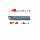 [VARO-005] VARILLA ROSCADA GALVANIZADA 3/8 X 3 METROS