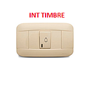 [VB-008] INTERRUPTOR TIMBRE  VETO PLATA BEIGE