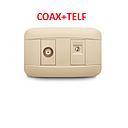 [VB-030] TOMACOAXIAL + TOMATELEFONO  VETO PLATA BEIGE