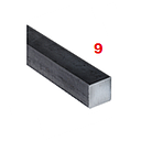 [VC9] VARILLA CUADRADA 9MM / 3/8   X 6MTS