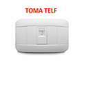 [VP-020] TOMA TELEFONO  VETO PLATA BLANCO / 1 SERVICIO