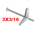 [FISHER-052] TACOS TORNILLO MARIPOSA METALICO "3 X 3/16" (1 UNIDAD)