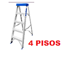 [ESCALERA-040] ESCALERA PATA DE GALLO 4 PISOS (1.25MTRS) WADFOW