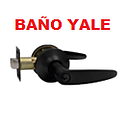 [CERRADURA-667] CERRAD.YALE BAÑO NEGRO MANIJA (16536)