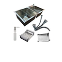 [FREGADERO-532] FREGADERO PLT 2 POZO 78 X 43 X 22 C/ CANASTA (LS-784DHBP)